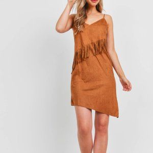 Brown Fringe Dress